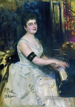 Porträt des Pianisten mk benoit 1887 Ilya Repin Ölgemälde